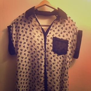 Vintage backless punk top